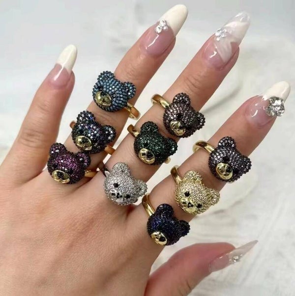 Anillo oso teddy (eligue el color )