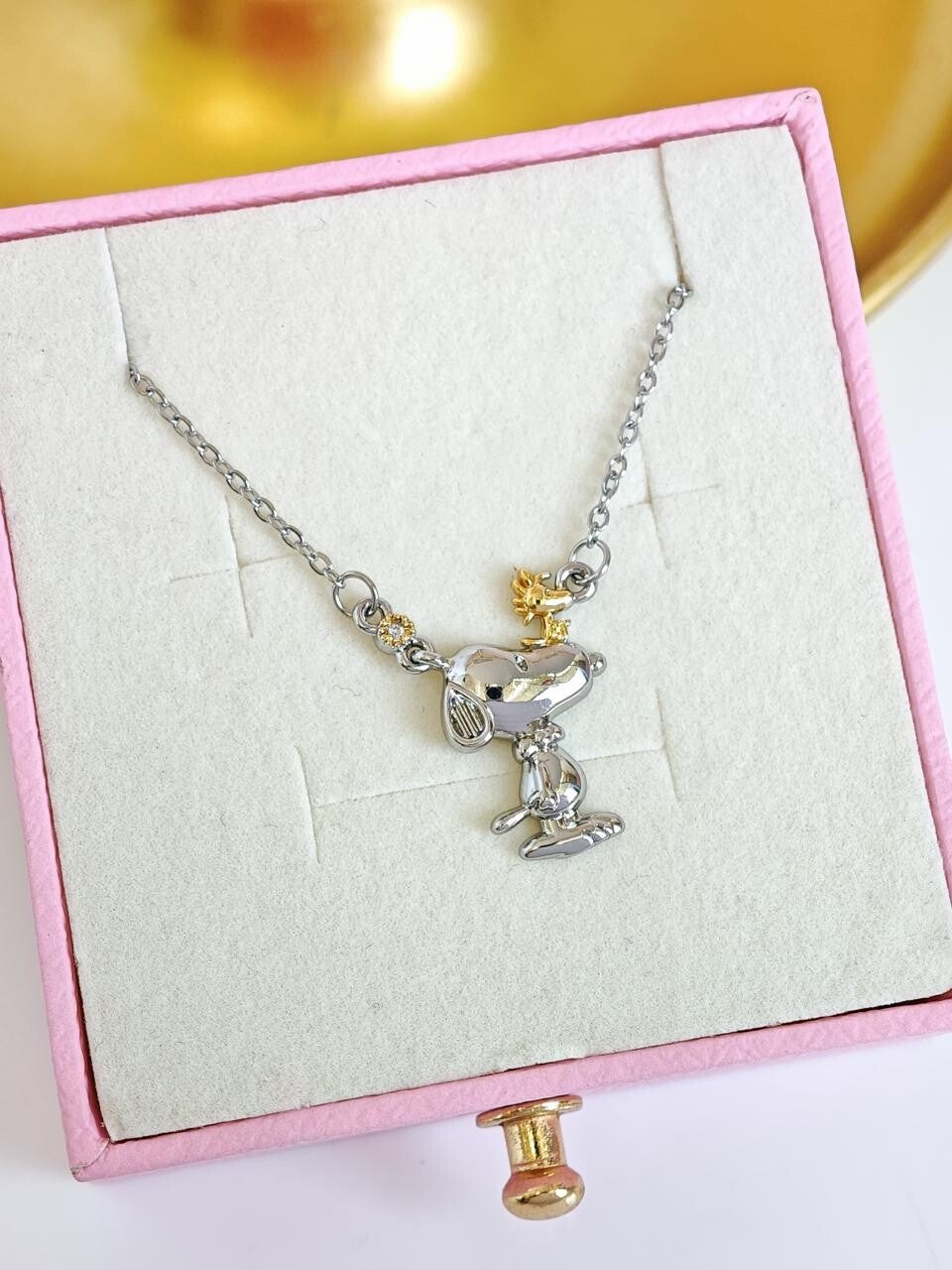 Collar snoopy plata