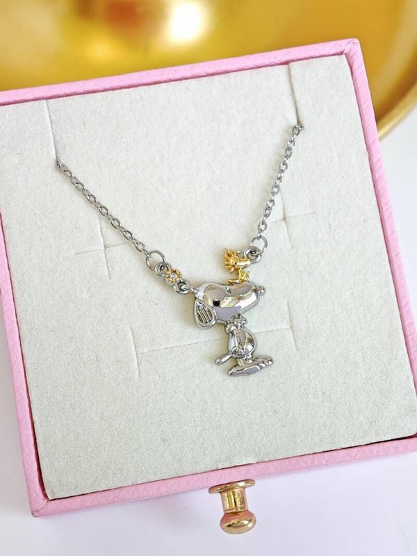 Collar snoopy plata