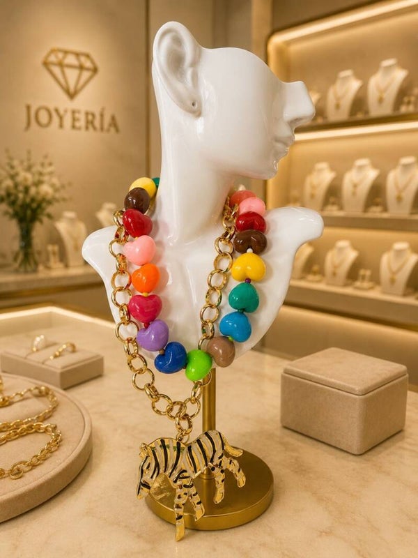 Collar zebra colores