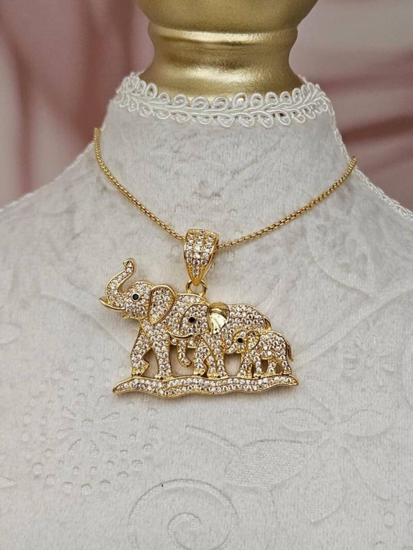 Cadena y dije maxi elefante
