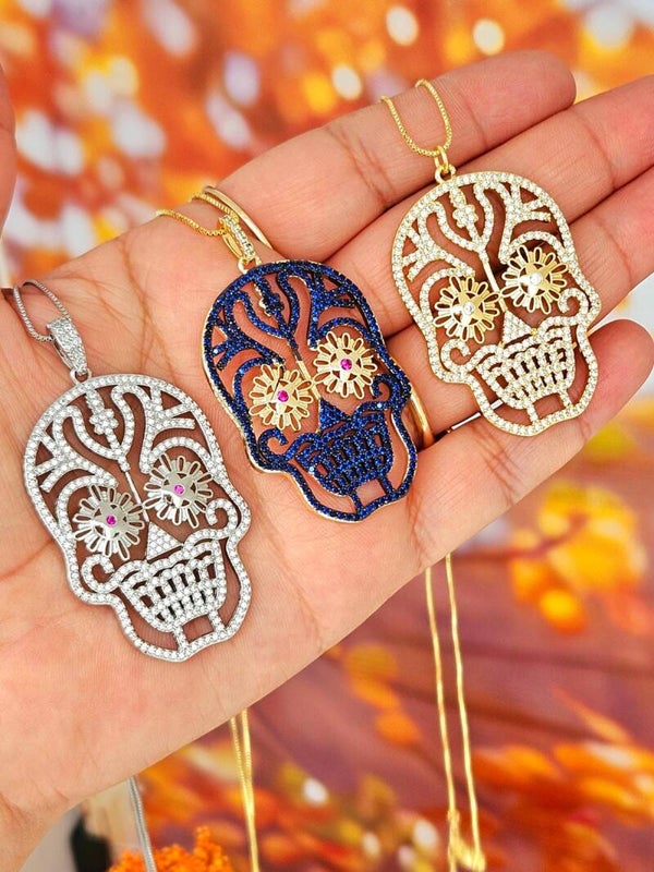 Collar calavera (eligue el color )