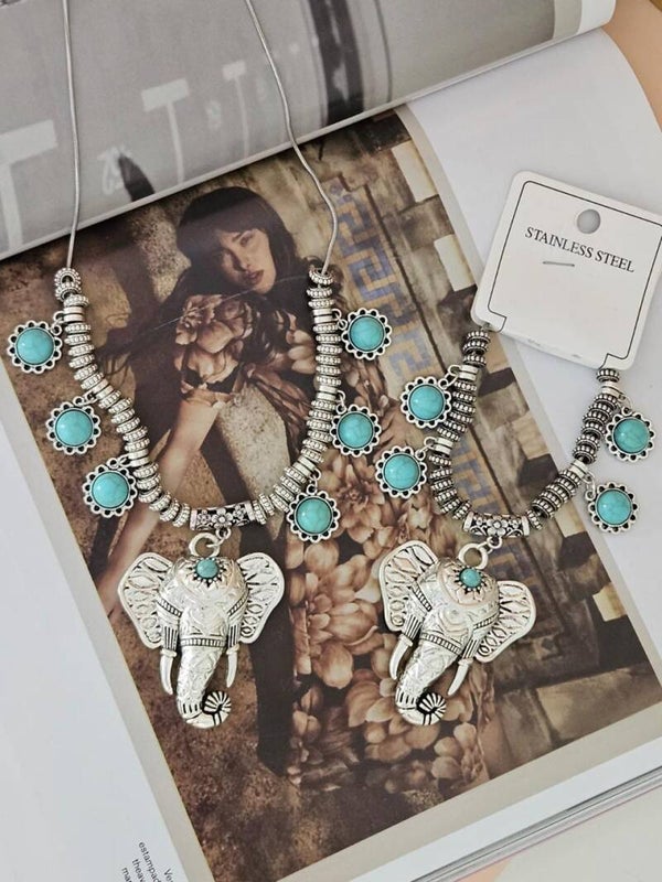Collar elefante jade