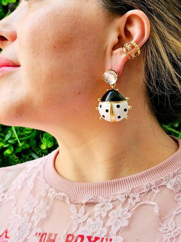 Arete maxi catarina blanco