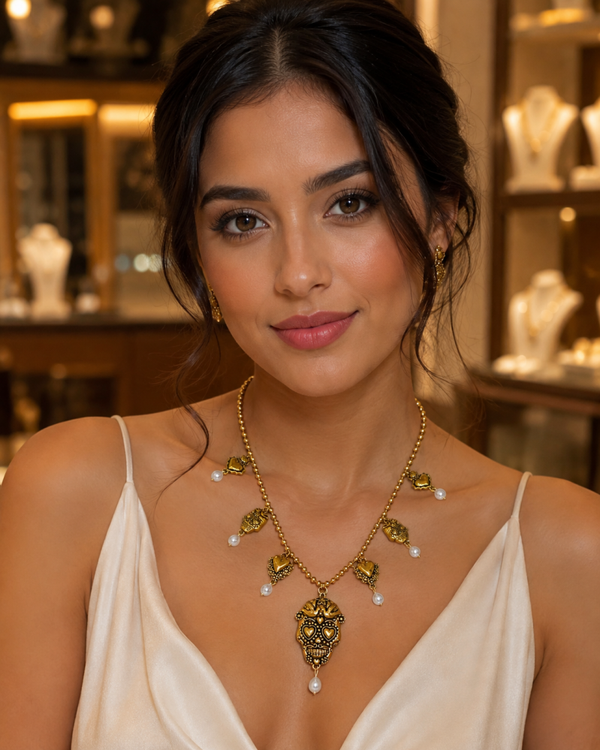 Collar catrina dorado