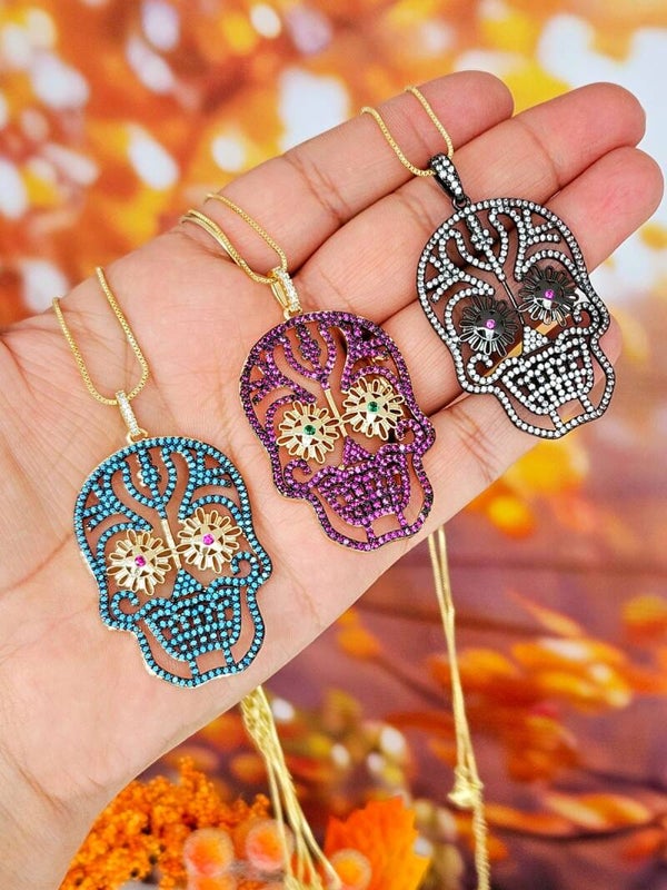 Collar calavera (eligue el color )
