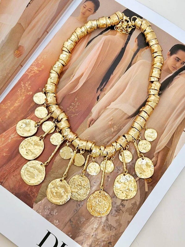 Collar maxi monedas