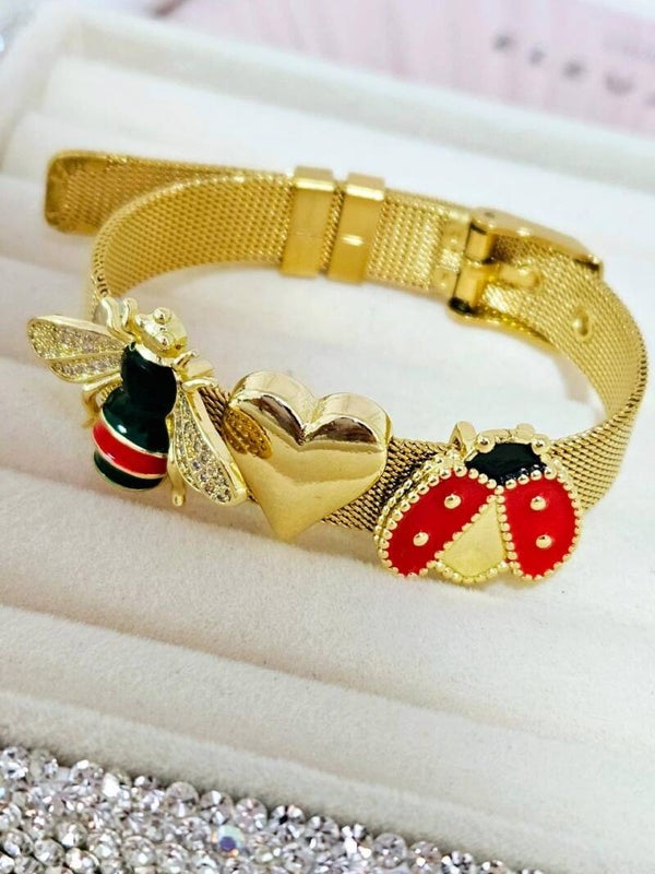 Pulsera abeja y catrina