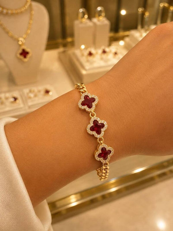 Pulsera van cleef rojo