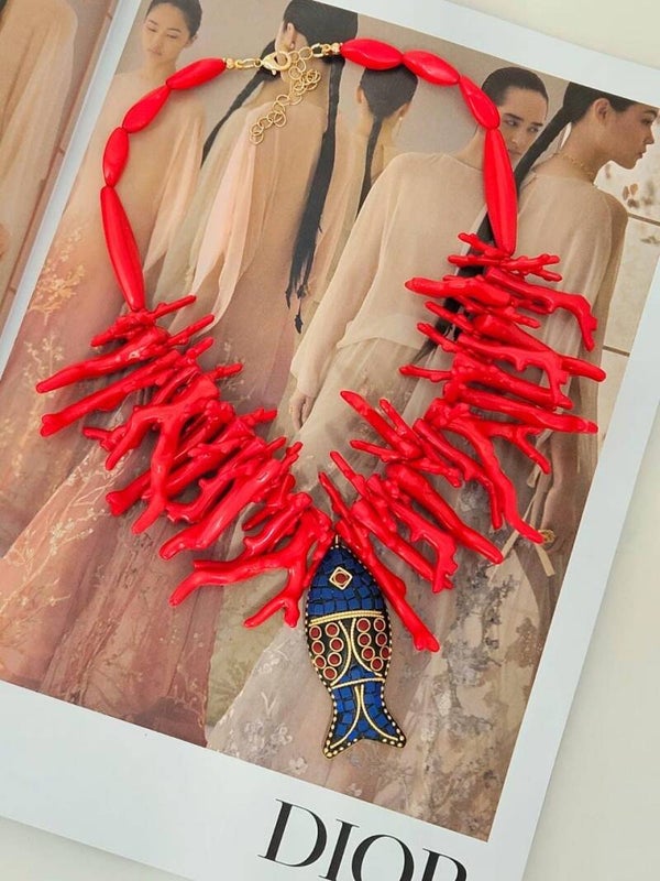 Collar pez coralillo