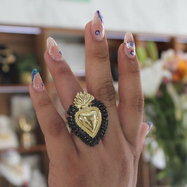 ANILLO MILAGROS NEGRO