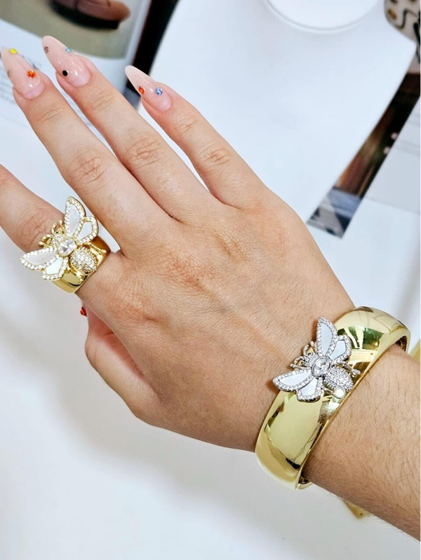 Brazalete abeja Reyna dorado