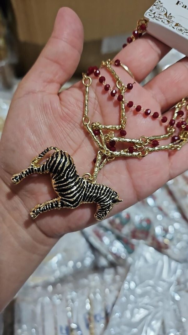 Collar triple zebra