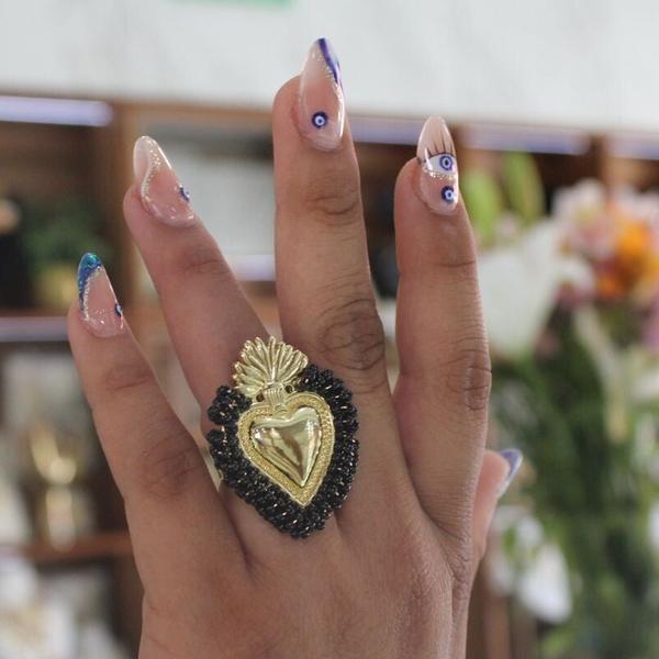 ANILLO ARTESANAL NEGRO
