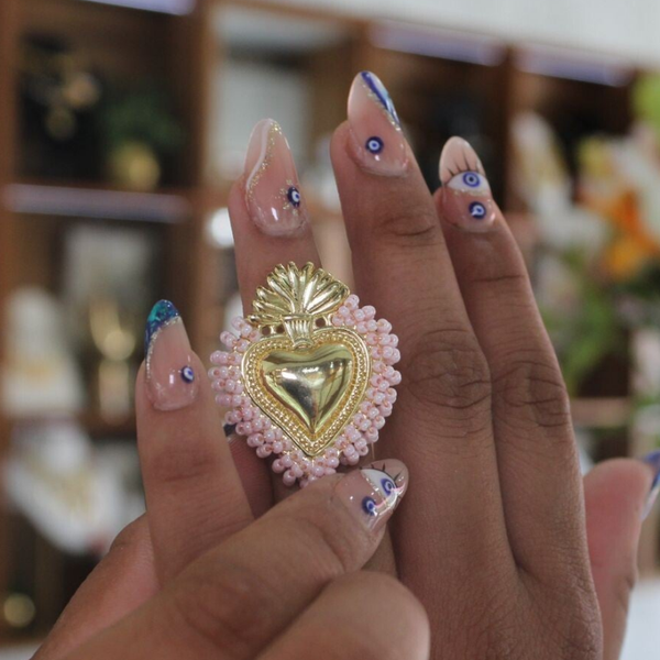 ANILLO ARTESENAL ROSA