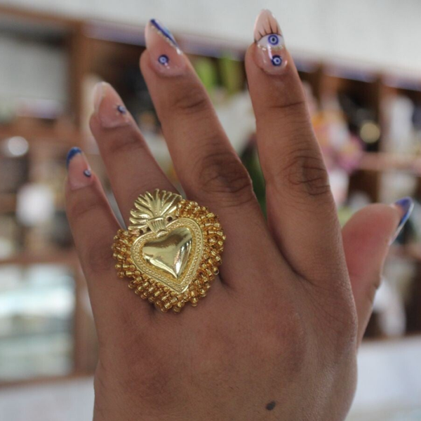 ANILLO ARTESANAL DORADO