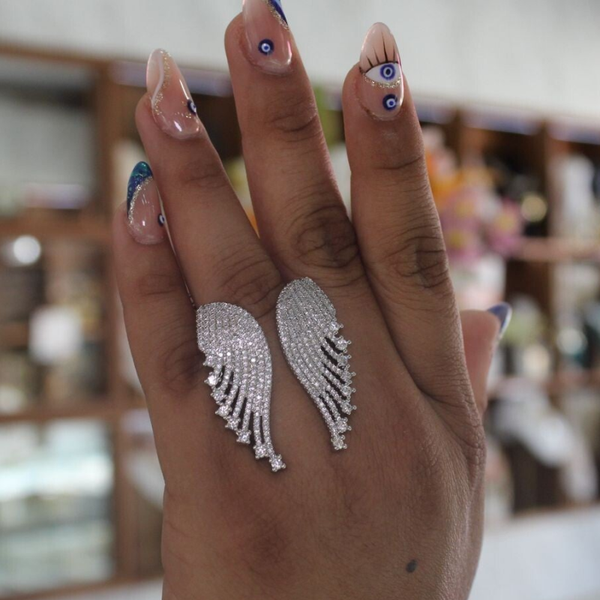 ANILLO ALAS PLATEADO