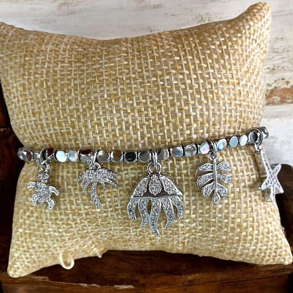Pulsera medusa plateada