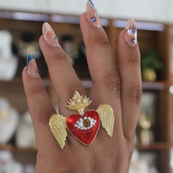 ANILLO ALAS OJO TURCO