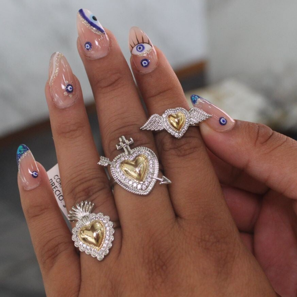 ANILLO CORAZON BITONO