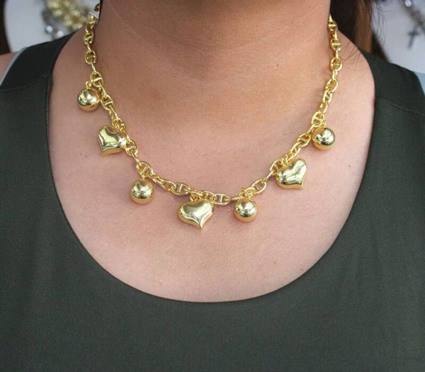 COLLAR CORAZONES GLOBO