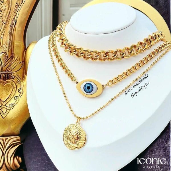 COLLAR TRIPLE OJO TURCO