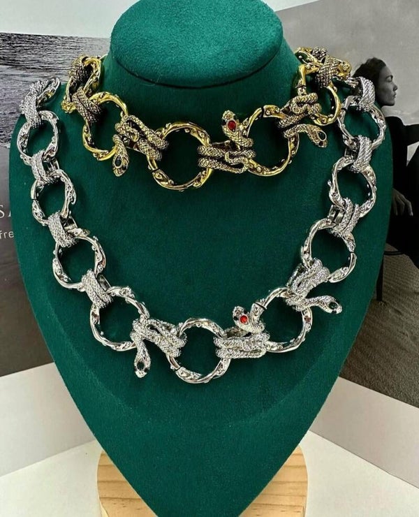 COLLAR AROS SERPIENTE