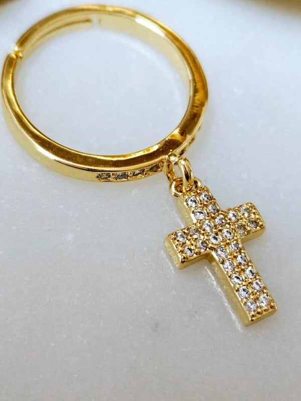 ANILLO CRUZ COLGANTE
