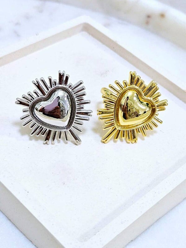 ANILLO CORAZON RESPLANDOR