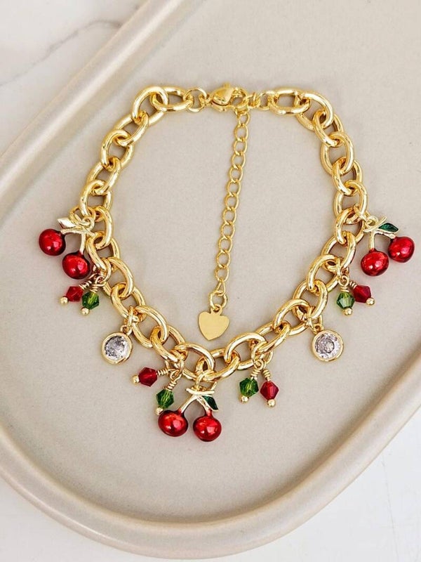 PULSERA 3 FRESAS