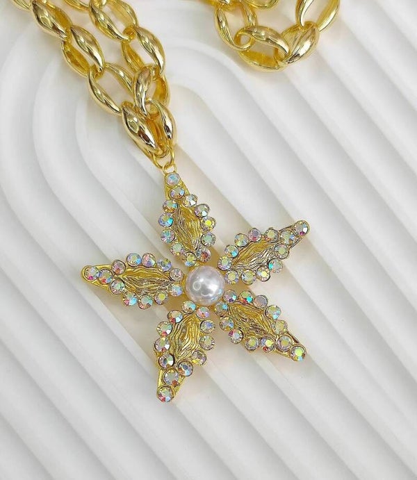 Collar maxi estrella de mar brillante