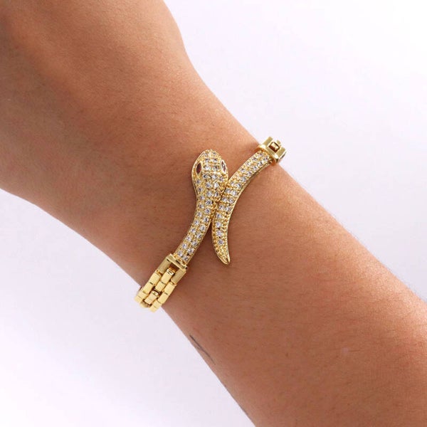 Pulsera serpiente rojo