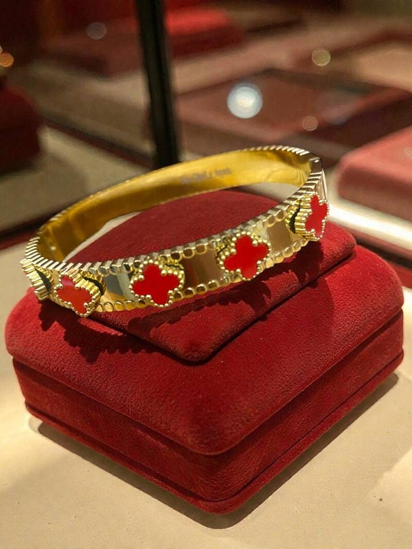 Brazalete van cleef rojo