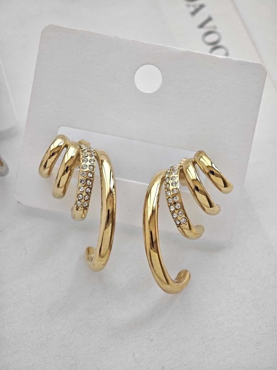 Arete espiral dorado