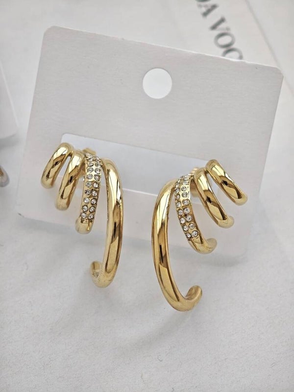 Arete espiral dorado