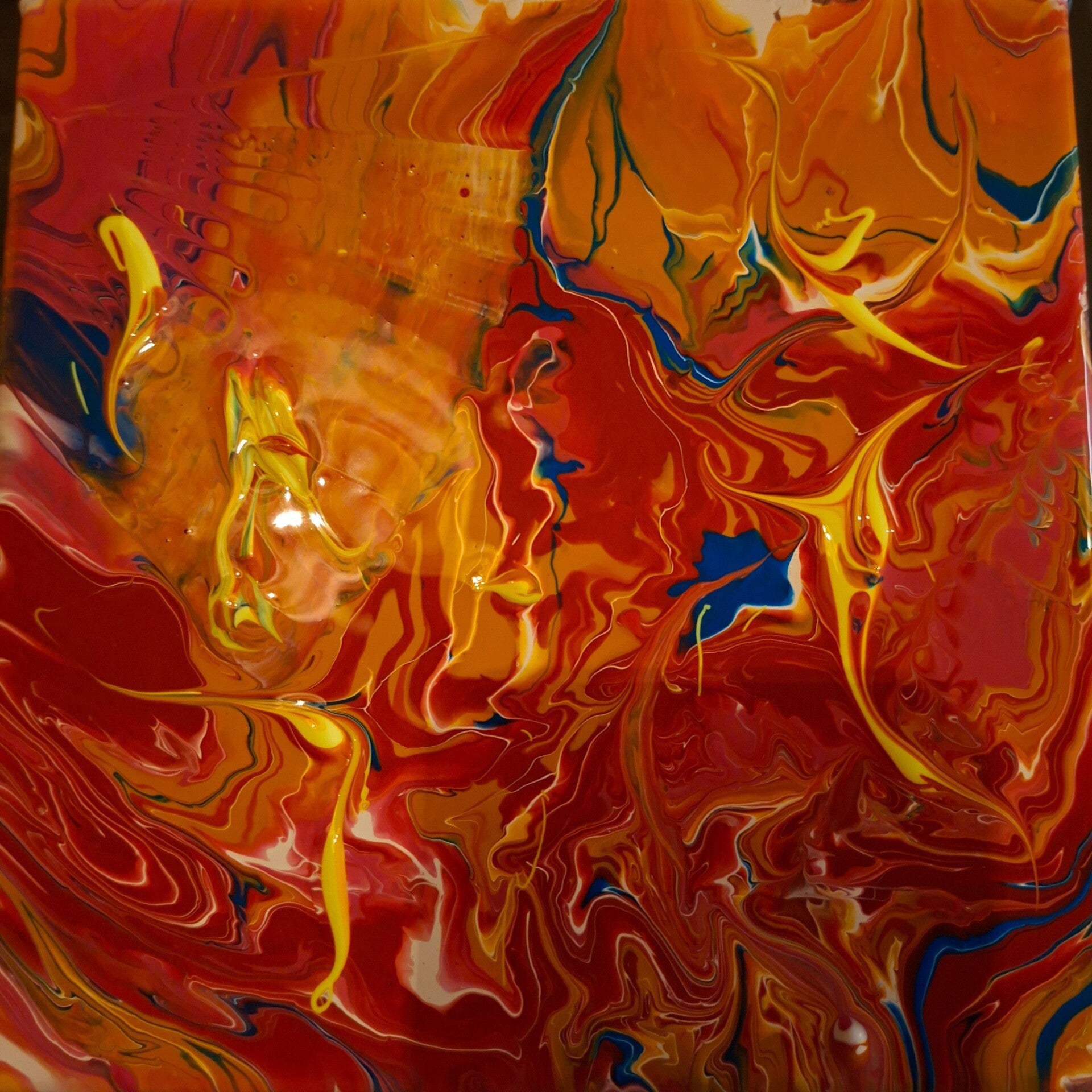 ippe acryl pouring workshop verf gieten Gelderland