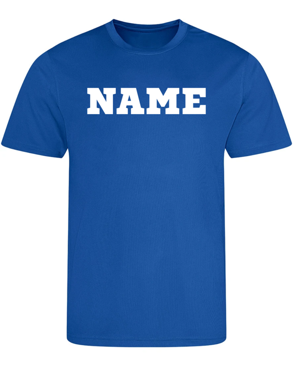Sports Day Just Cool T Shirt - Royal Blue - Personalised Font 3