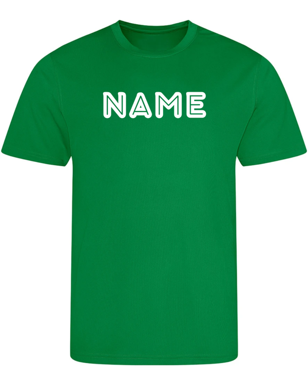 Sports Day Just Cool T Shirt - Kelly Green - Personalised Font 4