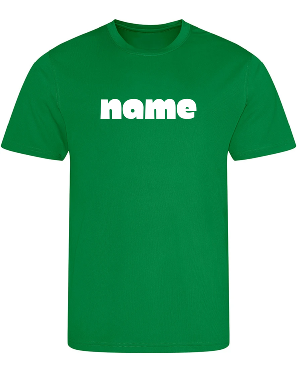 Sports Day Just Cool T Shirt - Kelly Green - Personalised Font 5