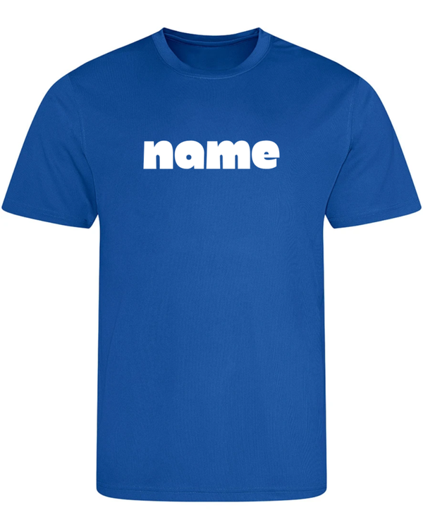 Sports Day Just Cool T Shirt - Royal Blue - Personalised Font 5