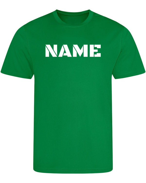 Sports Day Just Cool T Shirt - Kelly Green - Personalised Font 1