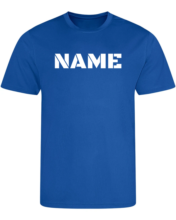 Sports Day Just Cool T Shirt - Royal Blue - Personalised Font 1