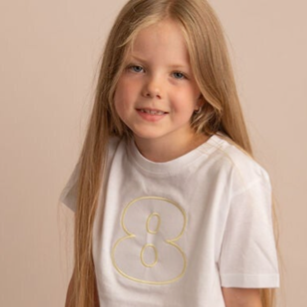 Birthday number - Child Embroidered T Shirt