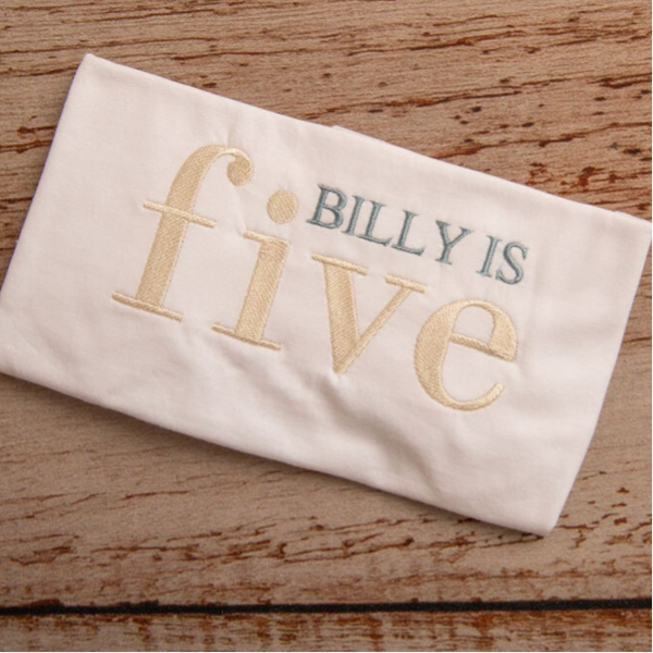 Name is (Birthday Age) - Child Personalised Embroidered Sweater or Hoodie