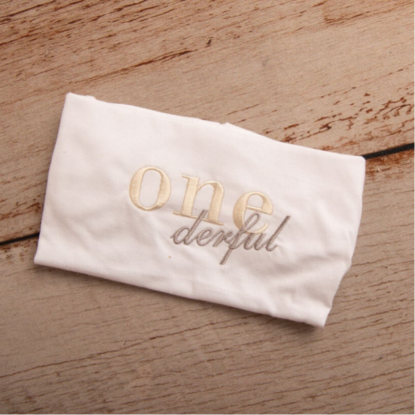 One-derful - Child Embroidered Birthday T Shirt