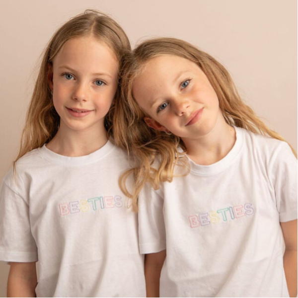 Besties - Child Embroidered T Shirt
