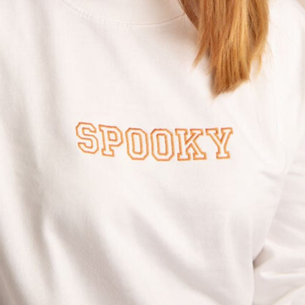 Child Halloween SPOOKY - Embroidered Sweater or Hoodie