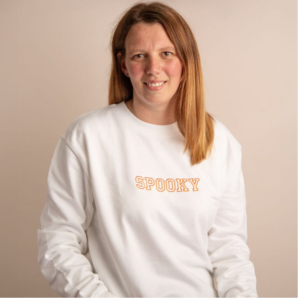 Adult Halloween SPOOKY - Embroidered Sweater or Hoodie