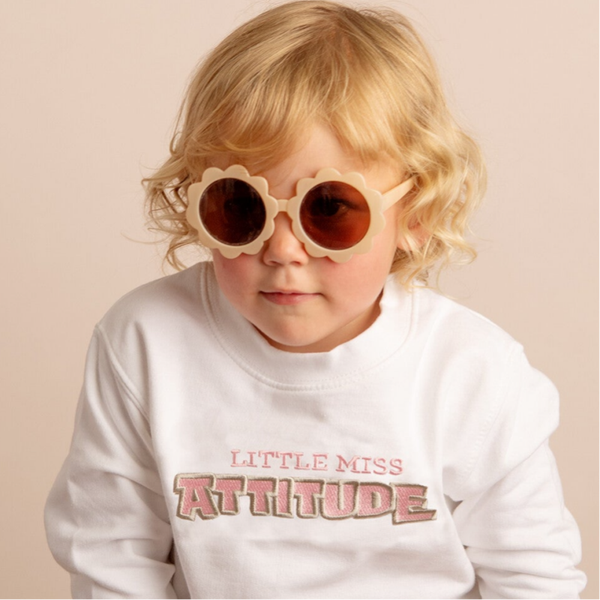 Little Miss Attitude - Child Embroidered Sweater or Hoodie