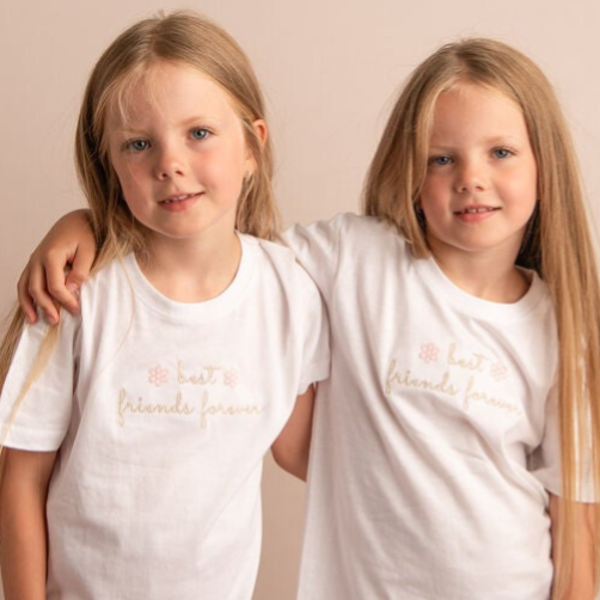 Best Friends Forever - Child Embroidered T Shirt
